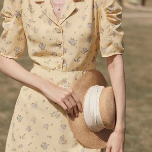 Simple Retro Fannie Tea Dress